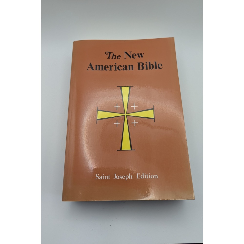 New American Bible Saint Joseph Ed. Large Type Illustrated Brown 1992 Catholic